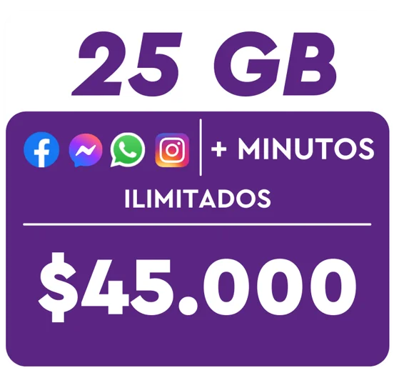 plan wom 25 gigas minutos ilimitados